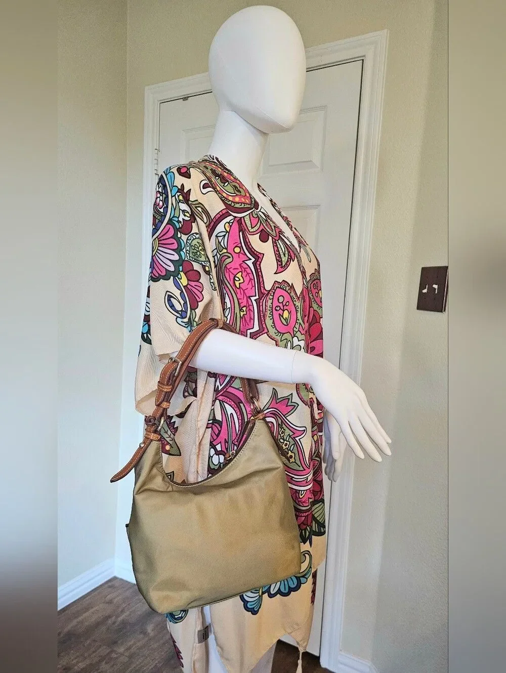 Dooney & Bourke Olive Hobo Bag - Vintage